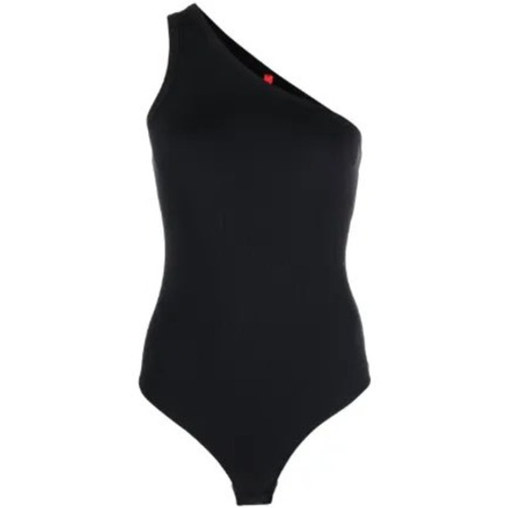 SPANX Ribbed One Shoulder Bodysuit Classic‎ Black XL